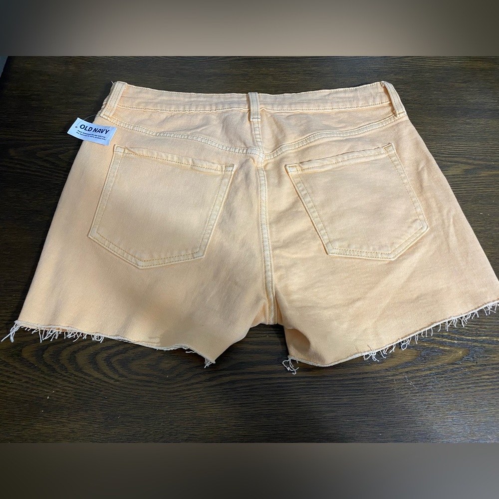 NWT Old Navy High Rise OG Straight Pop Color Light Orange Size 10 - Picture 7 of 7
